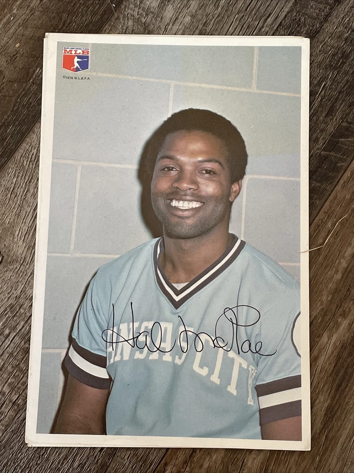 Фотография MLB 1976 6x9 с автографом (печать): Royals Hal McRae - Изображение 1 из 1