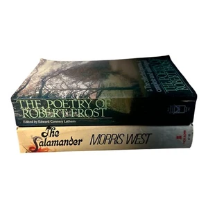 The Salamander By Morris West 1973 Hardcover & The Poetry Of Robert Frost Paperb - Picture 1 of 8