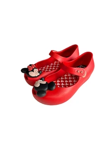 Mini Melissa Disney Mickey Minnie küssende Schuhe rot Mädchen Kleinkind Kinder Größe 10 - Bild 1 von 9