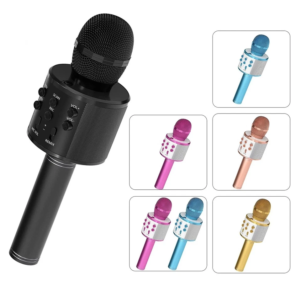5 Core Microphone Wireless Karaoke Mic with Speaker Portable Bluetooth Microfono - Image 1 of 1