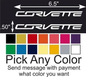 Corvette C7 Fuente Rueda/Llantas Logo Calcomanía Vinilo Ventana Adhesivo Compre 2 ¡Obtenga 1 GRATIS! - Imagen 1 de 6