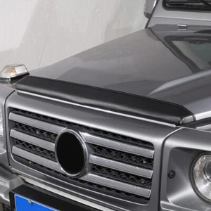 Black Leather  Front Hood Cover Bra Engine ProtectorFor Benz G Class W463 04-18 - Picture 1 of 21