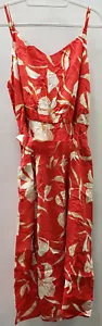 Ava & Viv Womens Sundress Adjustable Straps Red Floral size 3X nwt - Picture 1 of 3