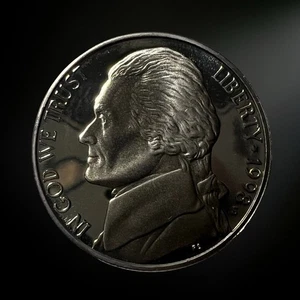 1998 S San Francisco Jefferson Nickel Proof Brilliant Uncirculated (BU) - Picture 1 of 2