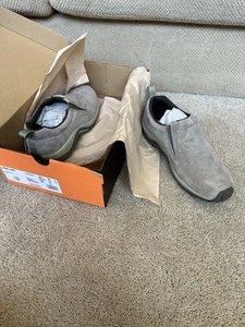 NEW women’s Merrell Jungle Moc brindle/tea Size 10 Slip On Suede Hiking Shoes - Picture 1 of 11