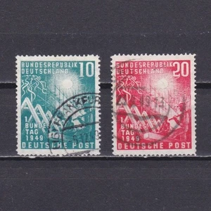 GERMANY 1949, Mi# 111-112, CV €45, The First Federal Assembly, Used - Picture 1 of 2