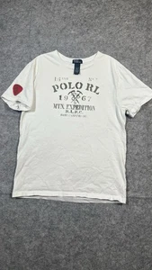 Camiseta Polo Ralph Lauren De Colección Blanca Gráfica (Talla: Juvenil Grande) VER FOTOS - Imagen 1 de 12