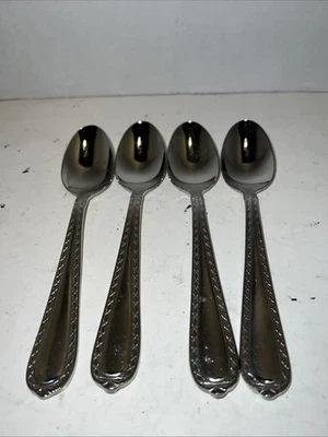 Hampton NOBILITY Stainless Flatware Set of 4 Teaspoons A - Image 1 of 2