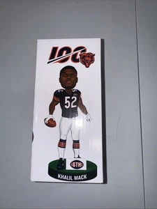 Chicago Bears 100th anniversary Khalil Mack bobble head - NEW - Picture 1 of 6