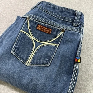 Vintage Bonjour Jeans 15/16 High Waist Blau Denim Passe Naht 80er 90er Style - Bild 1 von 8