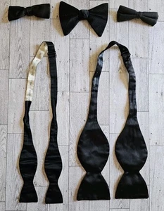 Lot of 2 Royal 1 Ormond Rust Resistant Clip On Bowtie 2 Self Tie Bow Tie - Picture 1 of 7