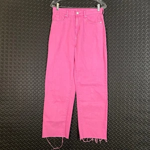 BLANKNYC The Baxter Pink Flare Wide Leg High Rise Denim Jeans Women's Size 27 - Picture 1 of 9