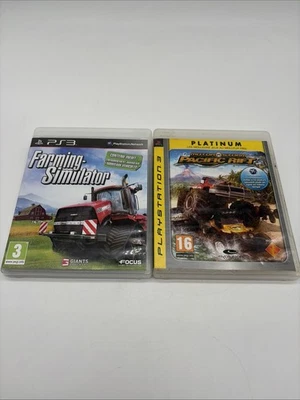 Lot 2 Jeux PS3 Farming Simulator MotorStorm Pacific Rift Platinum - Immagine 1 di 4