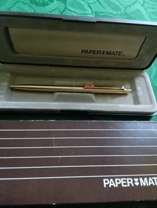 VINTAGE PAPERMATE KUGELSCHREIBER, LUCAS VERGOLDET 6155-6 W GERMANY BOXED HÜLLE - Bild 1 von 7