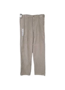Pantaloni eleganti Club Room velluto a coste 100% cotone stucco piatto davanti uomo 34/32 nuovi con etichette - Foto 1 di 18