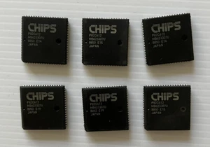 Vintage CHIPS P82C612 68-Pin PLCC MICRO CHANNEL INTERFACE • Qty - 6 • Japan NOS - Picture 1 of 4