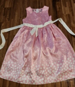 Jessica Ann Girls sz .6x  Pink With White polka dots Easter holiday party summer - Picture 1 of 9