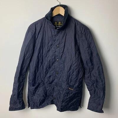 Chaqueta acolchada con cuello de pana Ligera Liddesdale azul marino Barbour para hombre talla S Foto 1 de 4