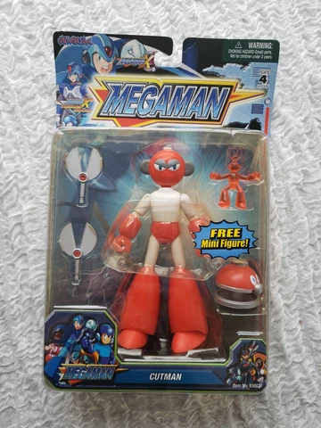 2005 Jazwares Capcom Cutman Cut Man Mega Man Megaman 6" Action Figure NIB Rare Cover