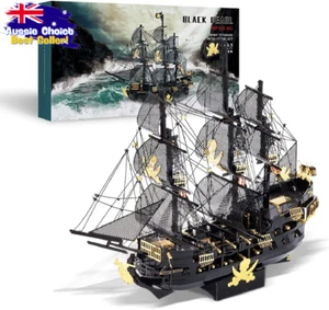 3D Metal Puzzle Pirate Ship Model Kit 307 Pcs DIY Gift for Adults - Picture 1 of 12