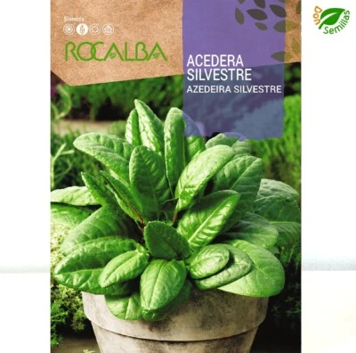 ROCALBA Acedera Silvestre ( Rumex acetosa ) 2 gr / 900 semillas - Aromaticas Huerta