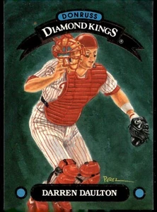 1992 Donruss Diamond Kings #DK17 Darren Daulton Phillies - Picture 1 of 2