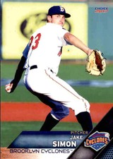2017 Brooklyn Cyclones Choice #29 Jake Simon Ball Galveston Texas Baseball Card