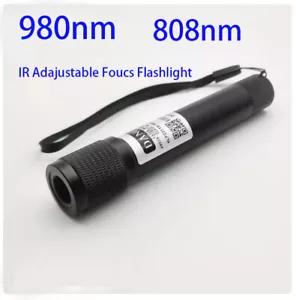 980nm 808nm 780nm Infrared Laser Flashlight Adjustable IR Invisible Light - Picture 1 of 26