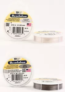 Alambre de joyería de acero inoxidable Beadalon 19 hilos * diferentes colores y muchos tamaños - Imagen 1 de 10