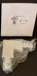 Lot #03-B WAC Lighting LL-Left-WT L Track Left L Connector, White NEW - Picture 1 of 2