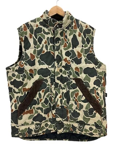 Men’s 10X Quilt Lined Camo Hunting Vest XL Distressed - Picture 1 of 5