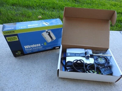 LINKSYS WRE54G WIRELESS G RANGE EXPANDER EXTENDER WIFI REPETEAR - Image 1 of 4