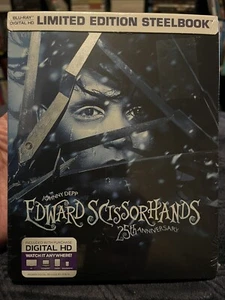 Edward Scissorhands Limited Edition Steelbook 25th Anniversary Blu-ray Sealed ** - Picture 1 of 6