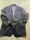 Vintage Polo University Club Ralph Lauren Navy Blue Sport Coat Blazer Sz Unknown