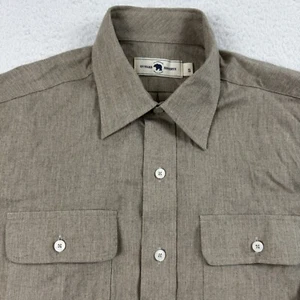 Onward Reserve Shirt Men’s Small Brown Front Pocket Button Up Preppy Outdoor - Picture 1 of 8