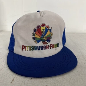 Parche de pintura vintage de pinturas de Pittsburgh de la década de 1980 gorra gorra a presión camionero - Imagen 1 de 3