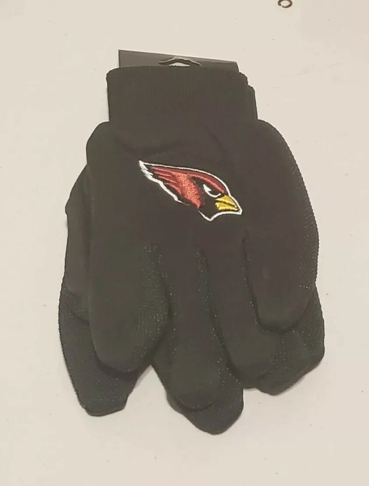 Arizona Cardinals Gloves Sports Logo Utility Work Gloves NEW Colored Palm - Image 1 of 1