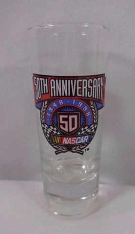 Nascar 50th Anniversary 1948 - 1998 Collector Shot Glass Indy 500 Cover
