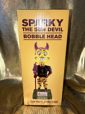 ASU Sun Devils Sparky Arizona State Mascot Football Bobble head Bobblehead New Cover