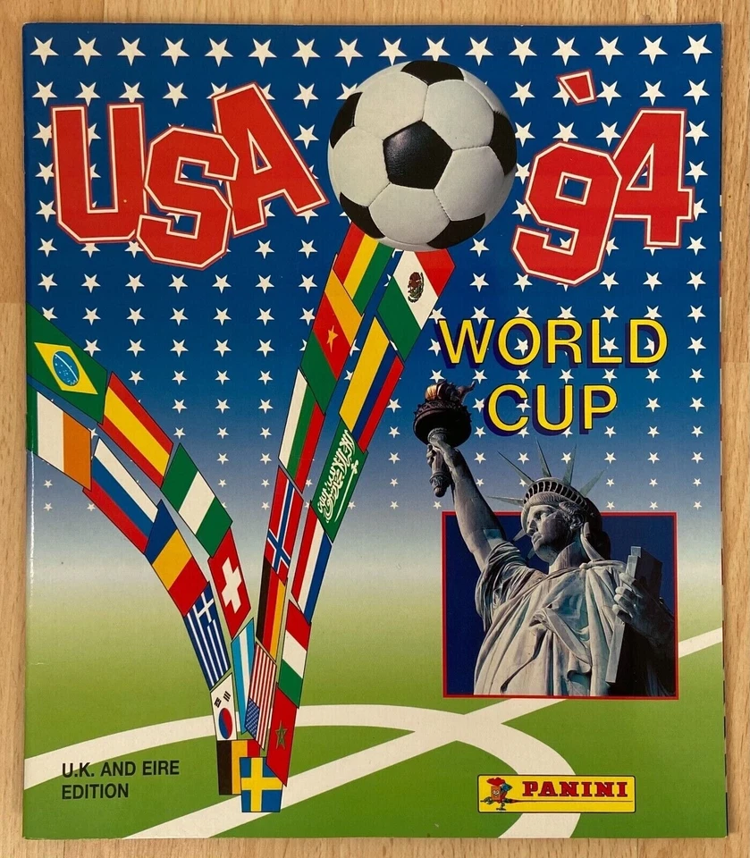 Panini USA World Cup ‘94 Sticker - United Kingdom & Ireland Green Backs