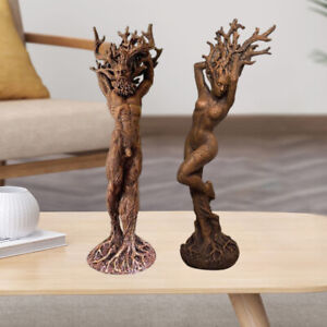 Forest Tree Man Statue Ornament Resin Artwork Figurine for Home Office Decor
