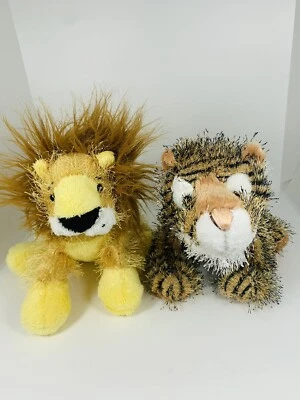 Ganz Webkinz Lion HM006 And Tiger HM032 Plush Lot No Codes Jungle Animals Toys - Image 1 of 4
