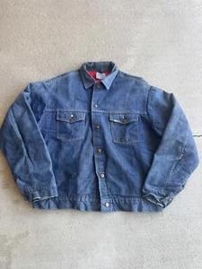 Giacca camionista vintage Roebucks trapuntata foderata in denim - Foto 1 di 8