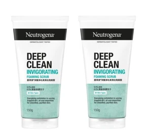 Neutrogena Deep Clean Invigorating Foaming Scrub 150g x 2 - Picture 1 of 3