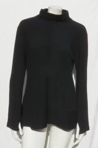 Maglione pullover RBK REEBOK US donna L nero maglia testurizzata maniche lunghe finto collo - Foto 1 di 6