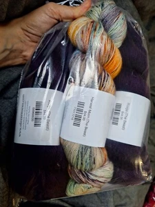 Olive & Two Ewes 2 Rioga 1 Harvest Moon Yarns Total 3 Skeins - Picture 1 of 9