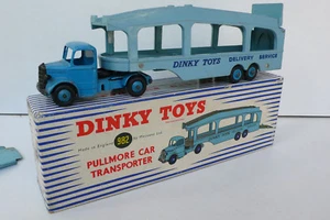 DINKY TOYS GB PULLMORE CAR TRANSPORTER + LOADING RAMP REF 982 53/64 BOITE D'O - Imagen 1 de 12