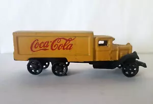 Rare Yellow Cast iron Coca-Cola Truck - Picture 1 of 8