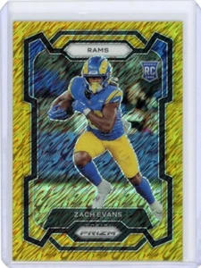 2023 Panini Prizm Football FOTL Gold Shimmer Prizm Rookie #359 Zach Evans #01/10 - Picture 1 of 2