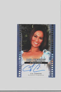 #3/5 Tia Carrere Auto WAYNE'S WORLD Pop Century Autograph TRUE LIES Warehouse 13